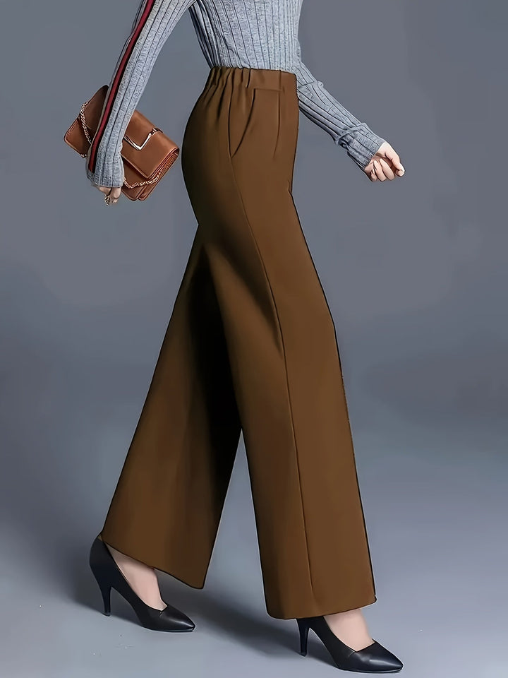 Saray | Pantalones de tiro alto y pierna ancha