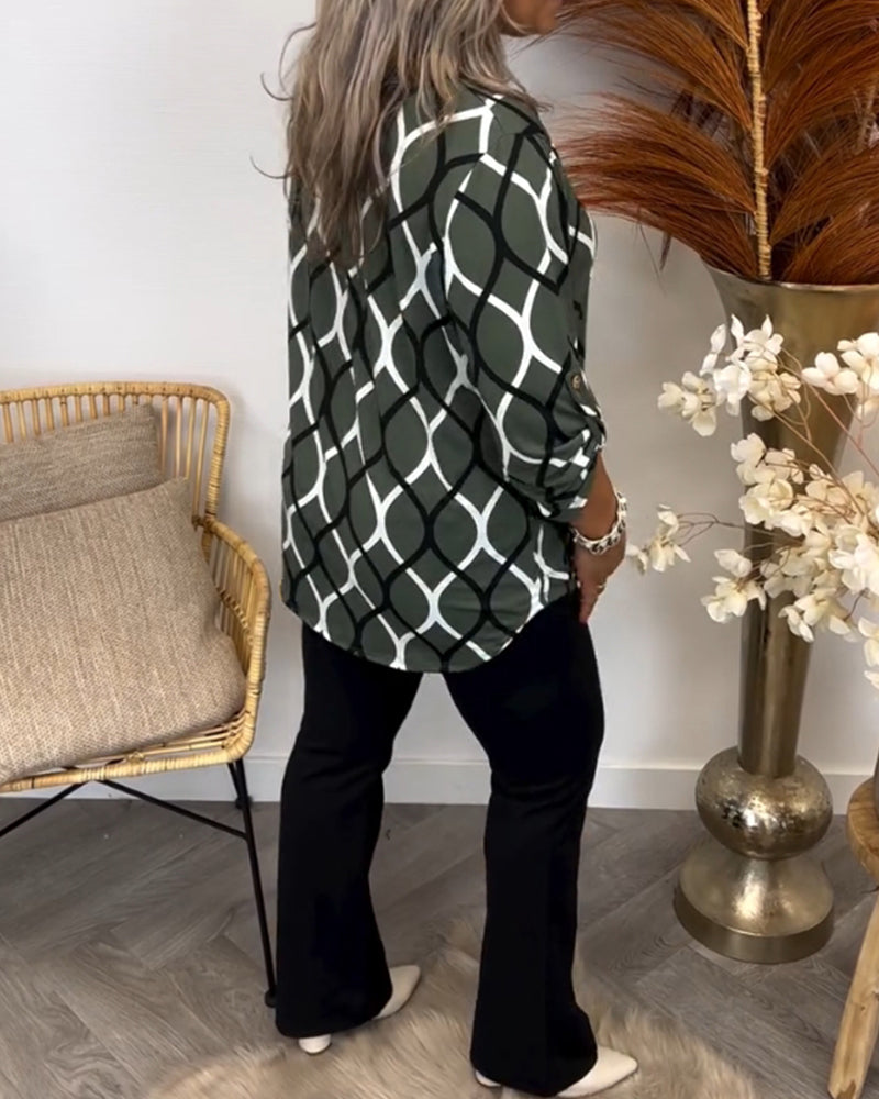Claudia | Blusa Elegante con Estampado Moderno