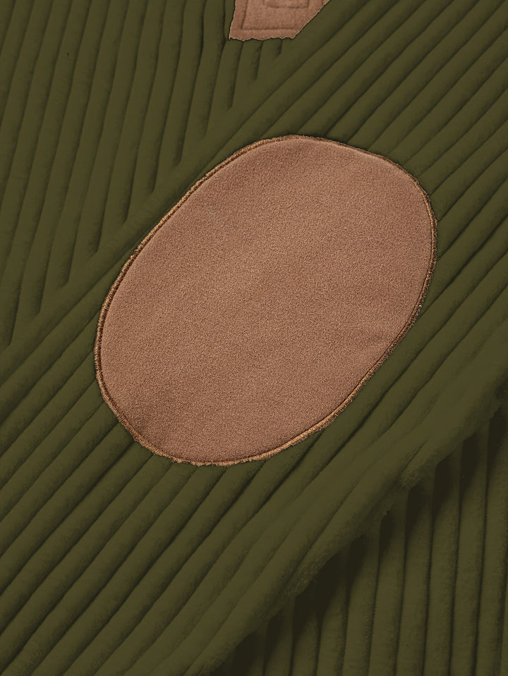 Dante | Sweater bicolor con cierre corto