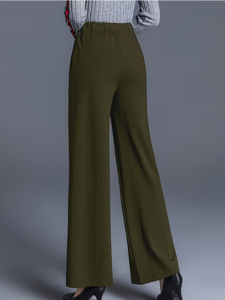 Saray | Pantalones de tiro alto y pierna ancha