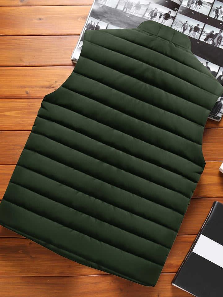 Saúl | Chaleco acolchado con cuello alto