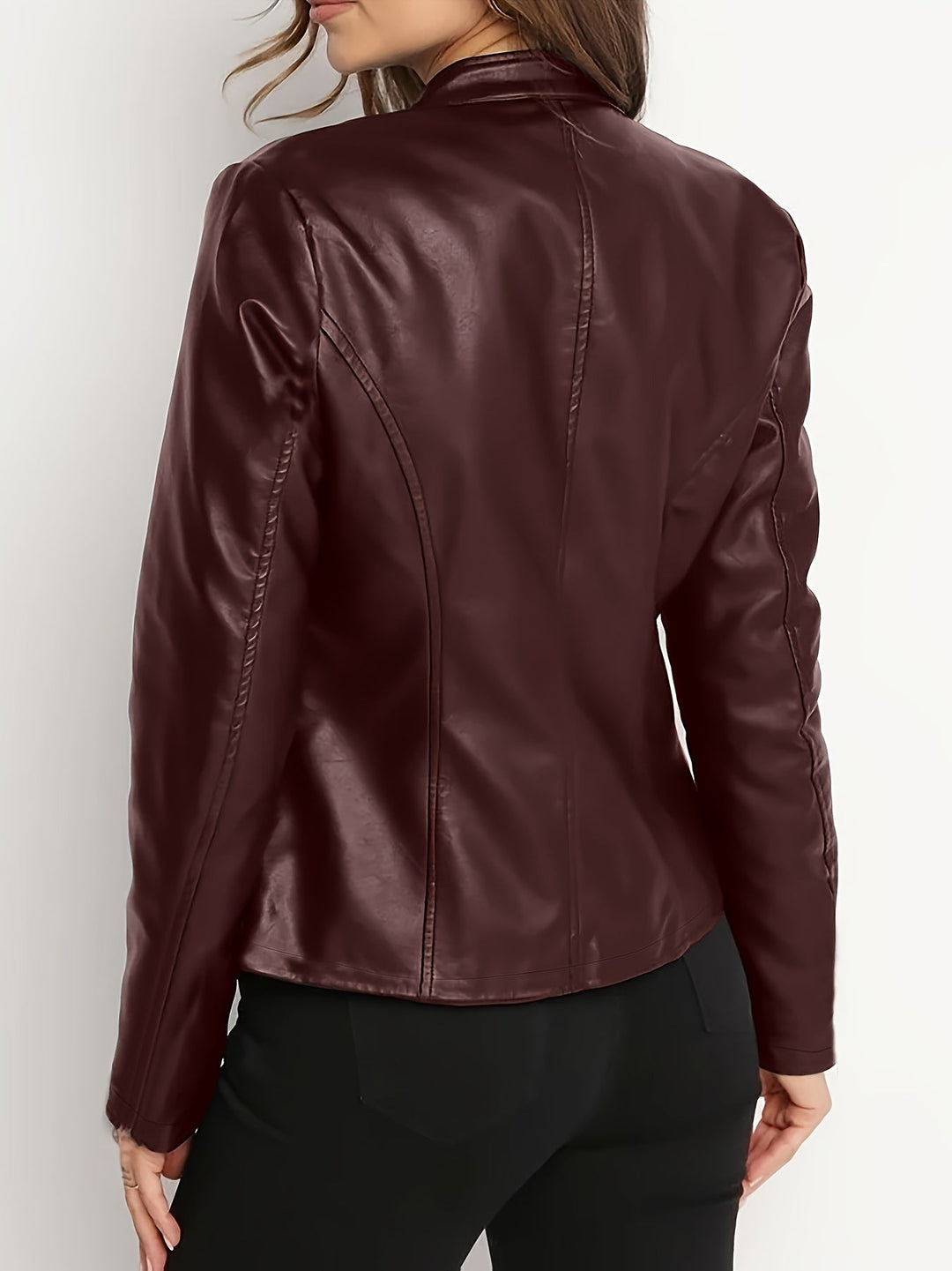 Pamela Andrea | Chaqueta biker con cierre frontal