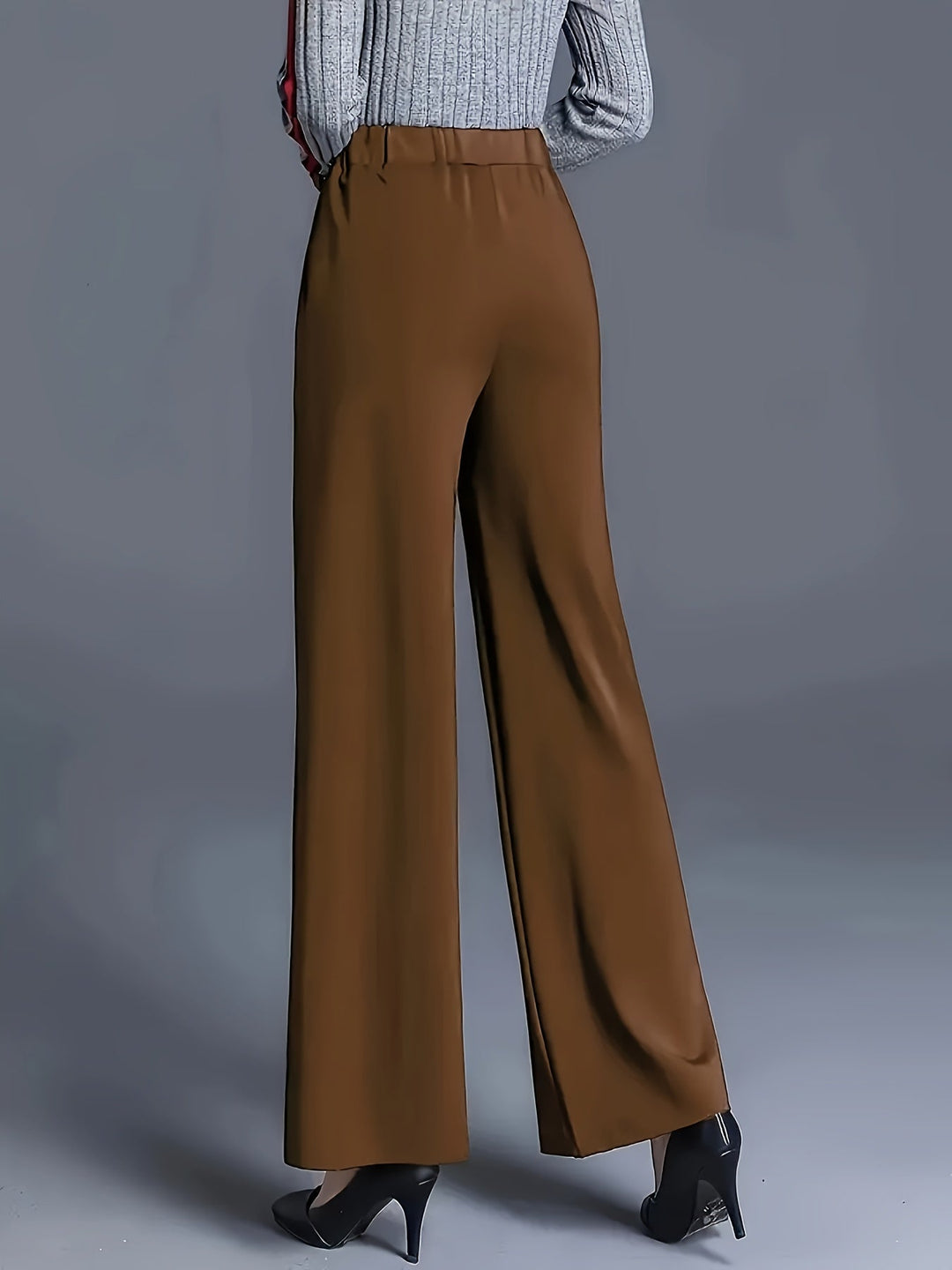 Saray | Pantalones de tiro alto y pierna ancha