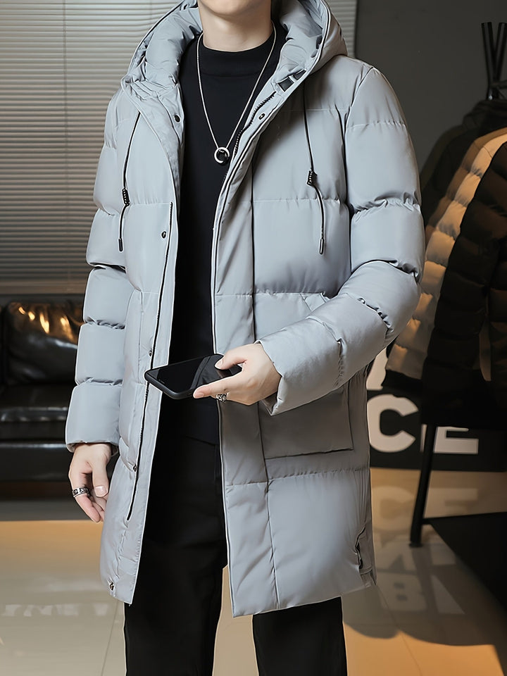 Samuel | Parka larga con capucha acolchada