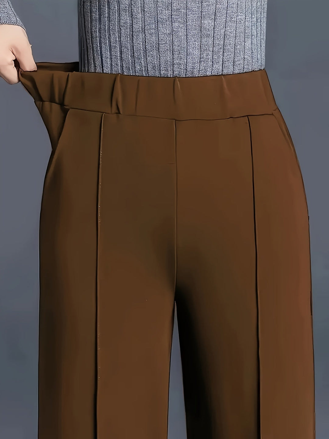 Saray | Pantalones de tiro alto y pierna ancha