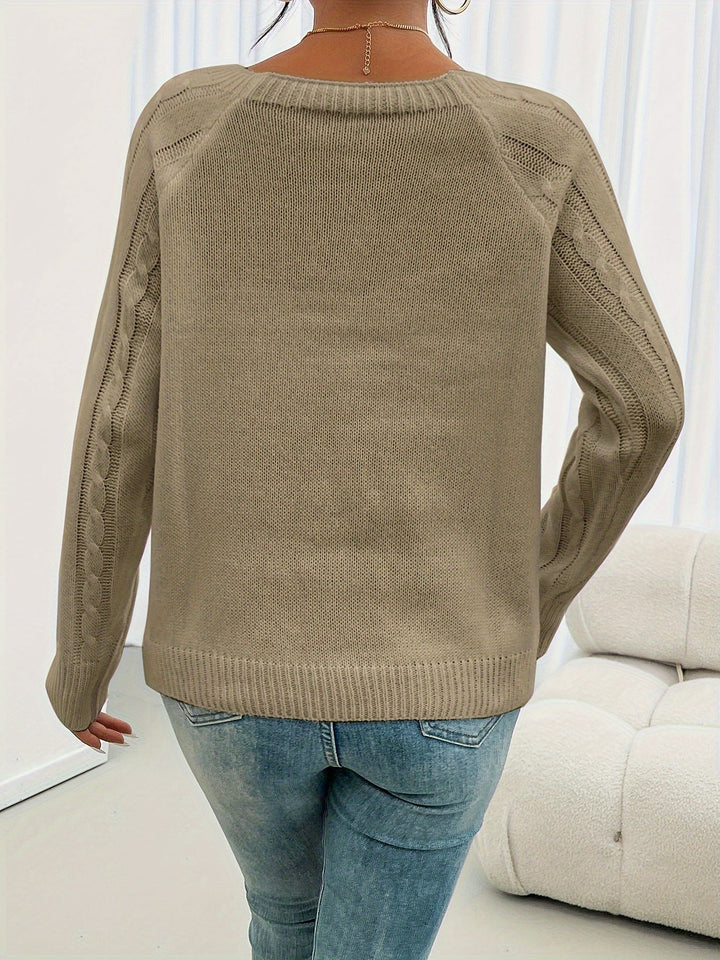 Nelida | Sweater texturado con botones