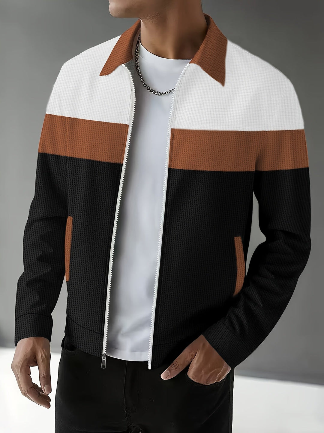 Melitón | Chaqueta con cierre color block