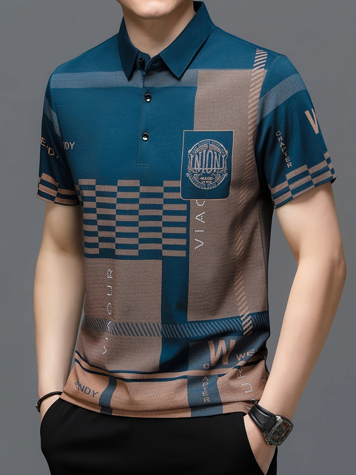 Carlomagno | Polera polo con bloques de color