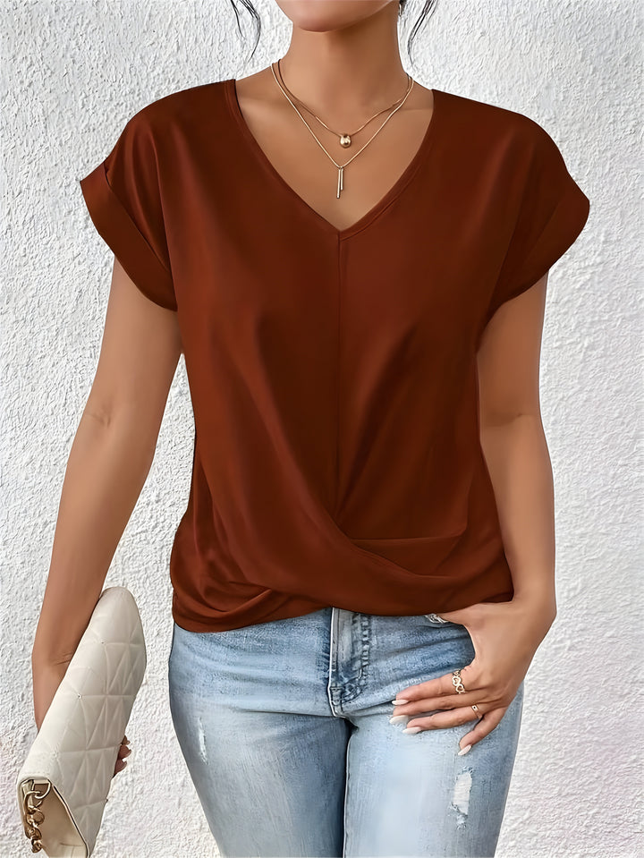 Nerea | Blusa elegante con nudo frontal