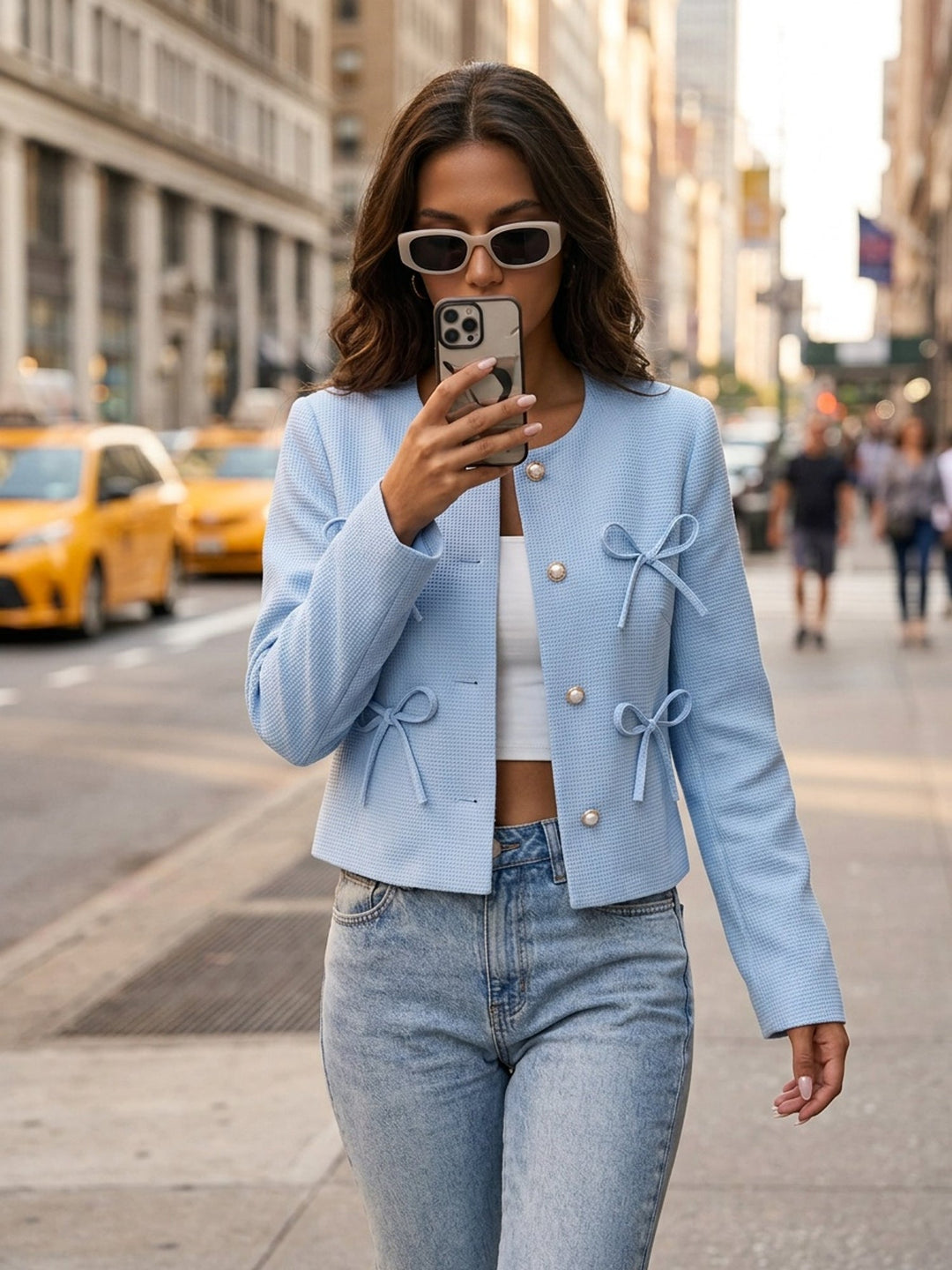 Isabella | Chaqueta corta con moños