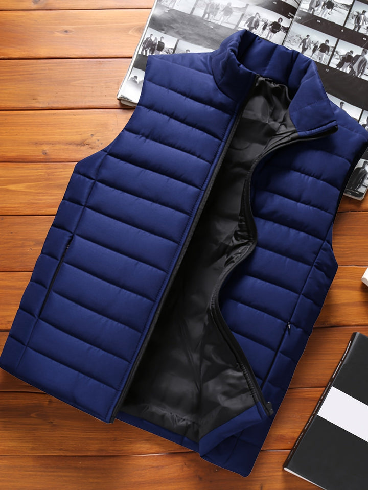 Saúl | Chaleco acolchado con cuello alto