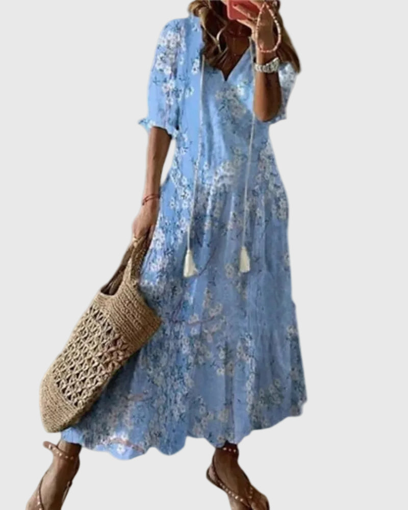 Constanza | Vestido largo boho de verano