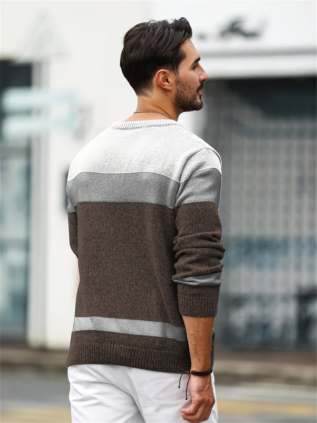 Alexi | Sweater de punto color block