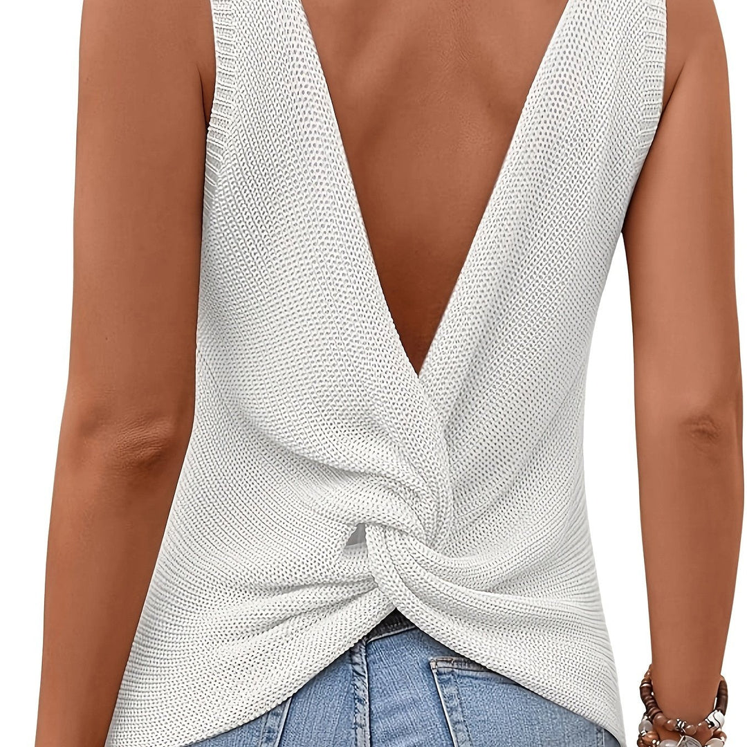 Alicia | Blusa tejida sin mangas