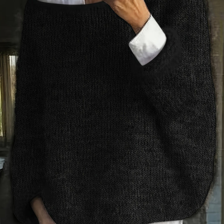 Escarlet | Sweater cuello redondo holgado