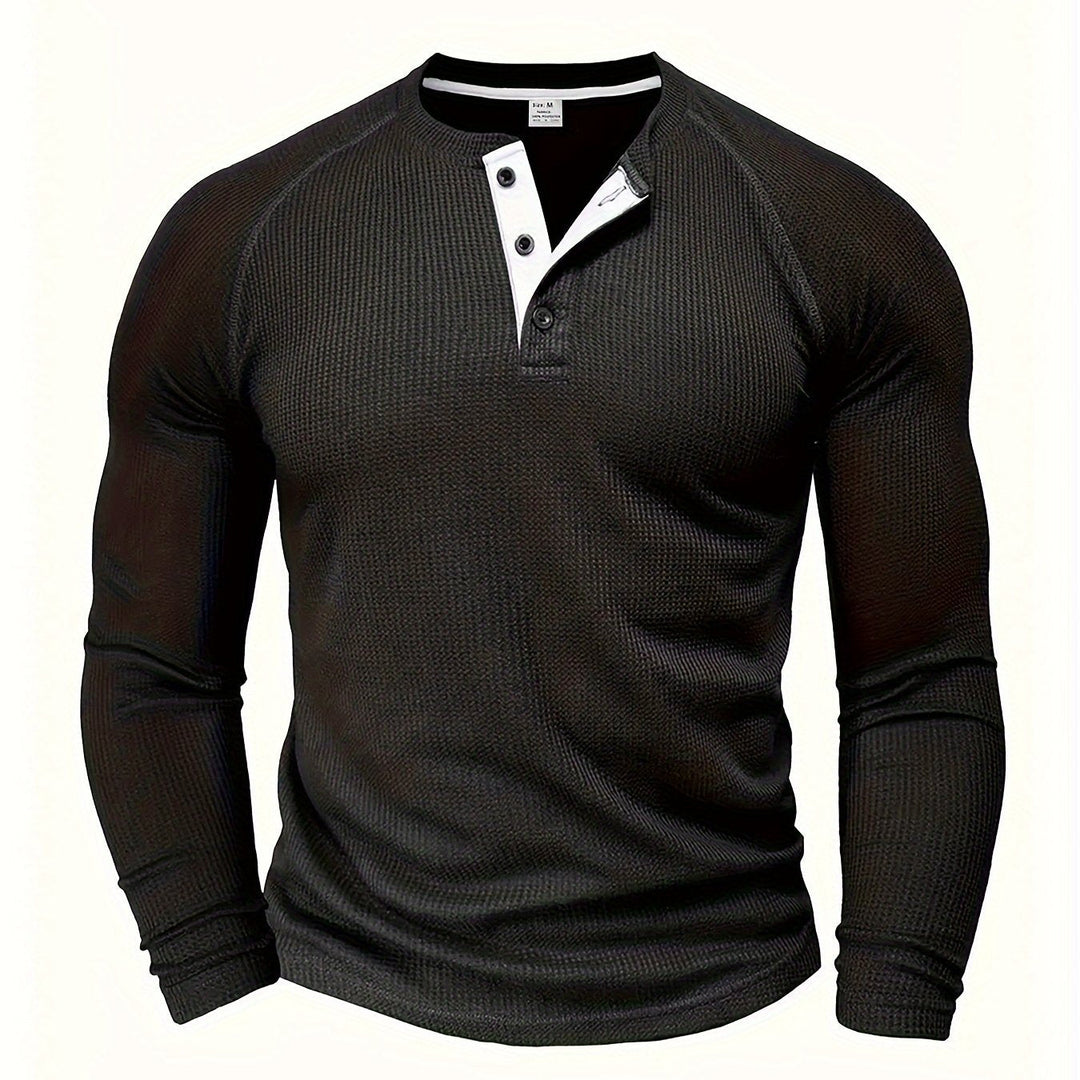 René | Polera henley manga larga
