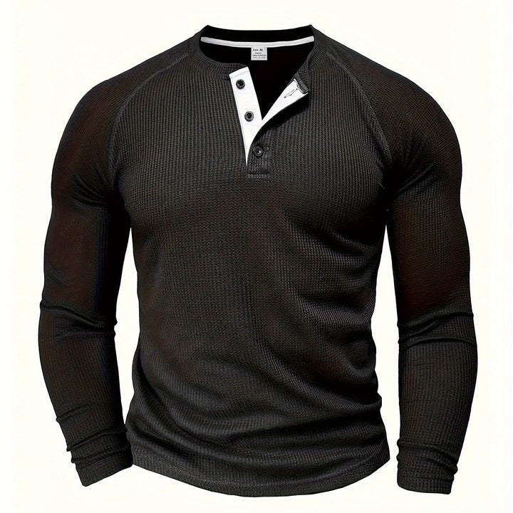René | Polera henley manga larga