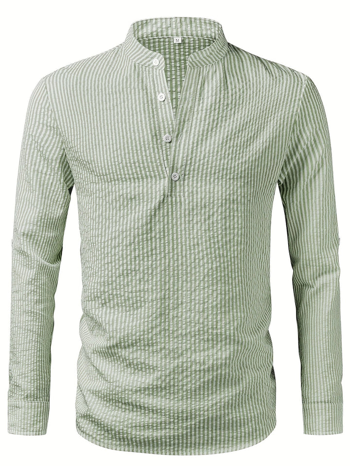 Cariqueo | Camisa henley a rayas