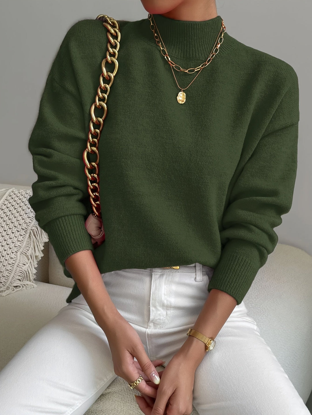 Sandra Andrea | Sweater cuello mock