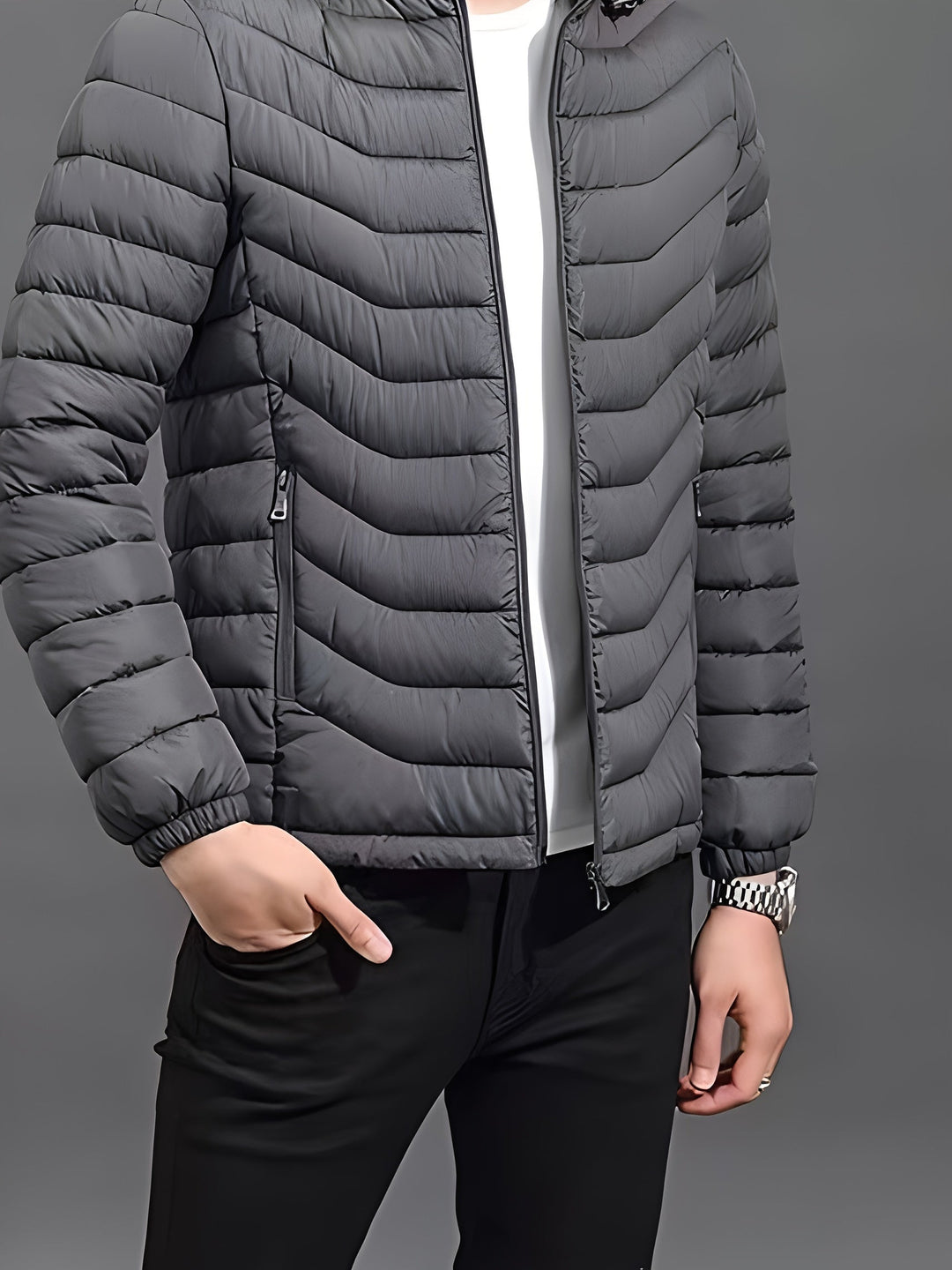 Enzo | Parka acolchada con capucha desmontable