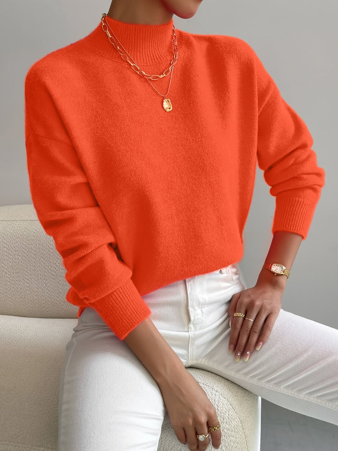 Sandra Andrea | Sweater cuello mock