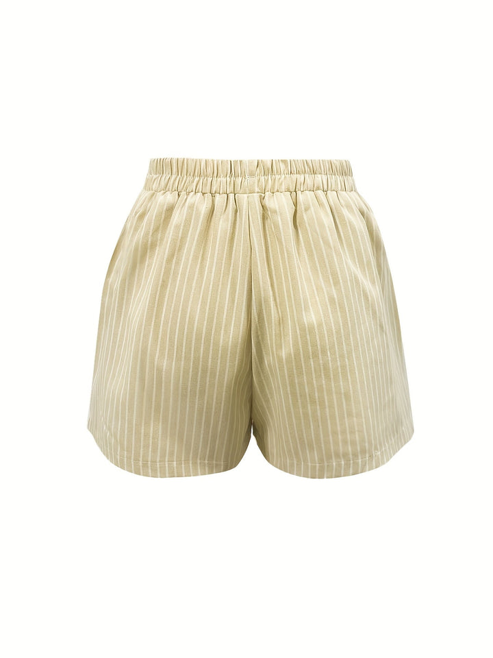 Rayen Antu | Shorts amplios de tiro elasticado