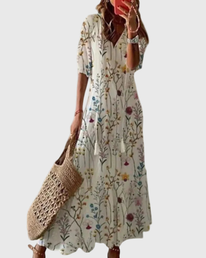 Constanza | Vestido largo boho de verano