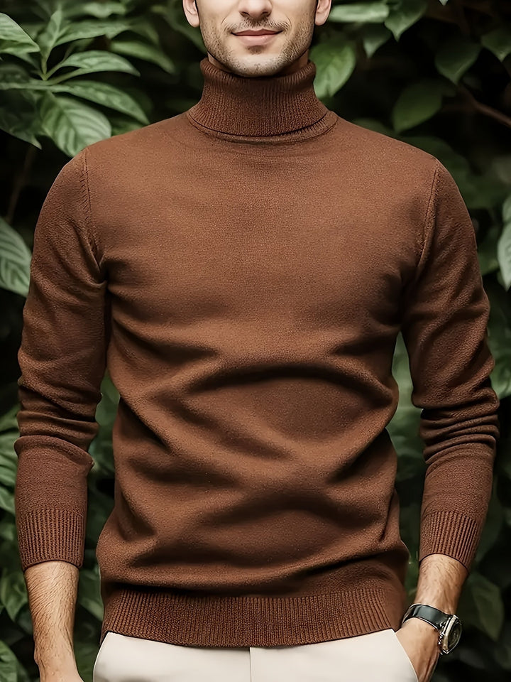 Agustín | Sweater cuello alto de hombre