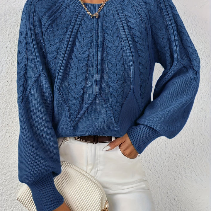 Sarita | Sweater de punto trenzado holgado