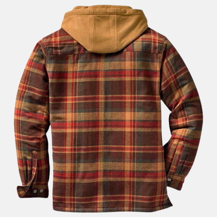 Heraldo | Chaqueta cuadrillé con capucha