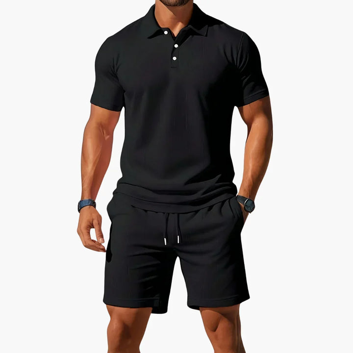 David | Conjunto de polo y short para hombre