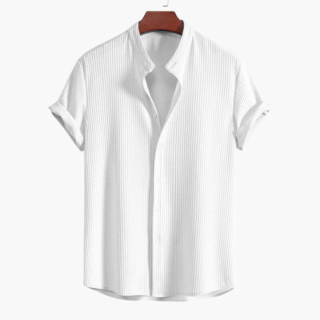 León | Camisa Moderna con Escote Único