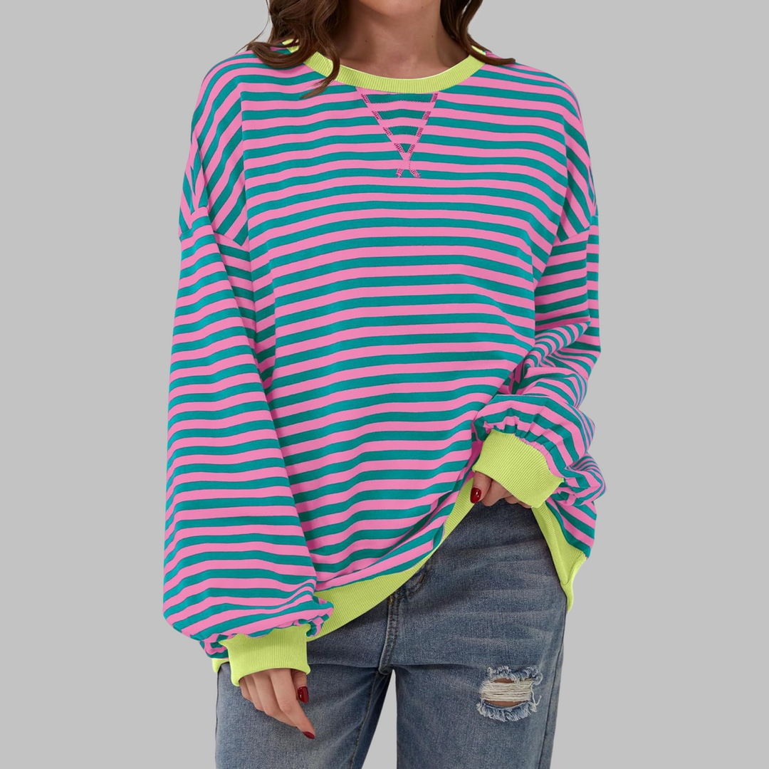 Yasmín | Sweater a rayas de manga larga