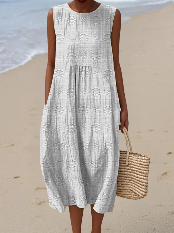 Bernarda | Vestido midi bordado