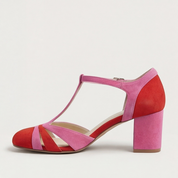 María Trinidad | Zapatos de taco con pulsera en T