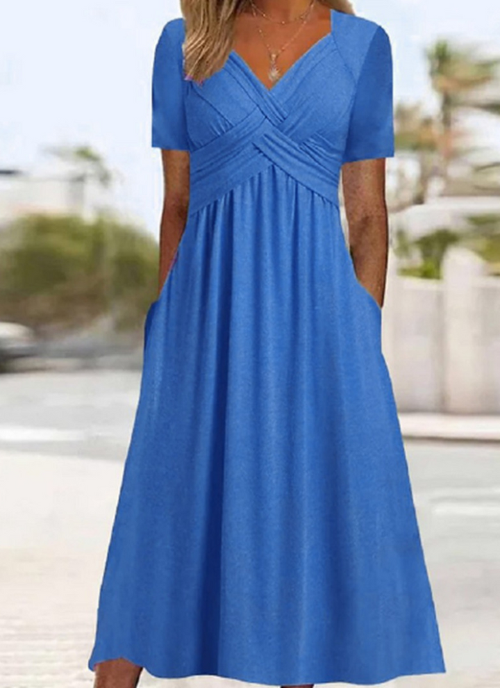 Carmen Luisa | Vestido midi cruzado