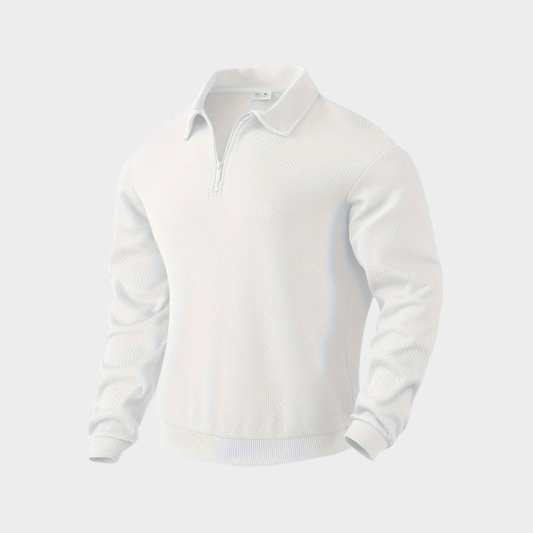 Florencio | Sweater texturado con medio cierre