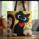 Victoria | Bolso tote acolchado con gatito