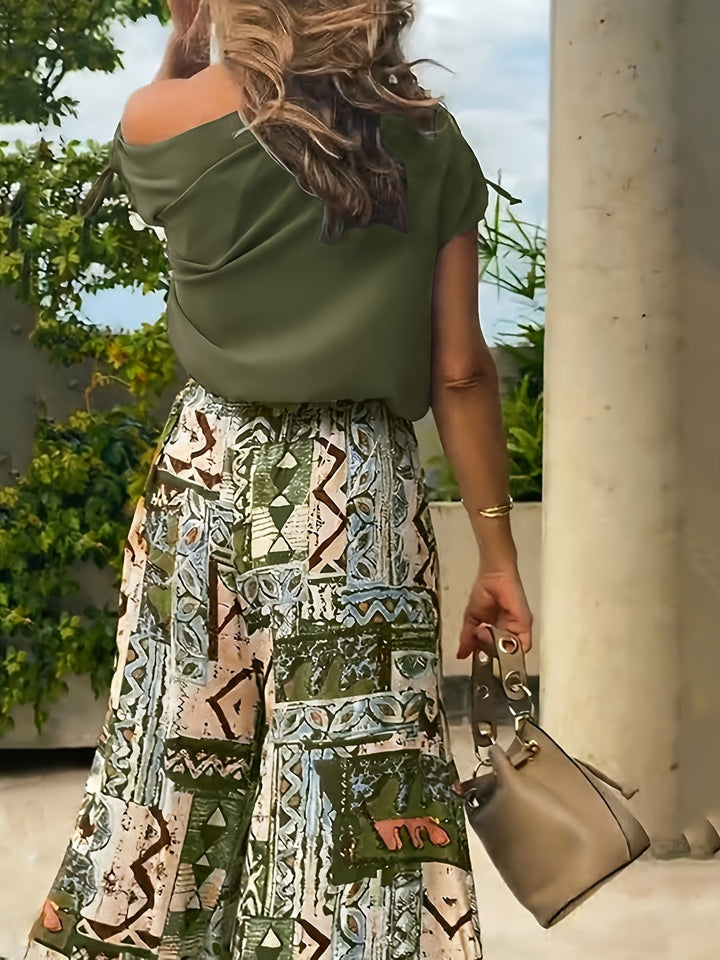 Rosa Elena | Conjunto de dos piezas con estampado
