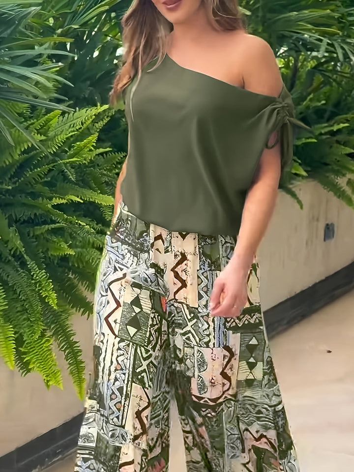 Rosa Elena | Conjunto de dos piezas con estampado