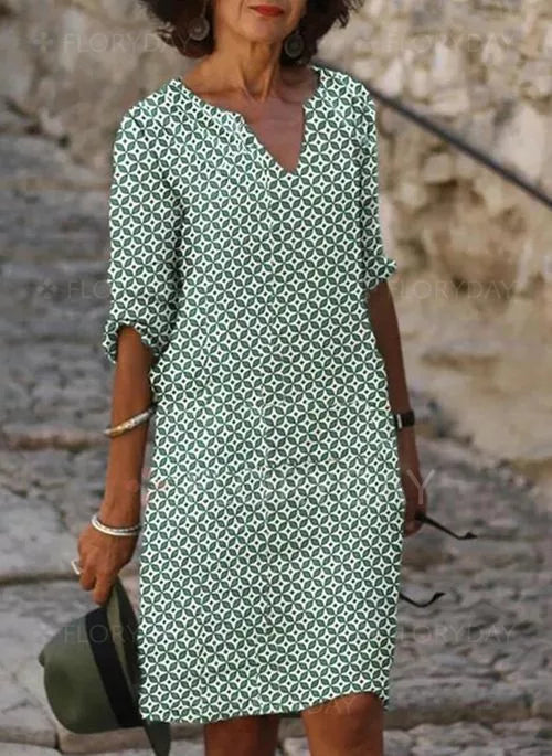Emilia | Vestido de verano cuello en V abierto