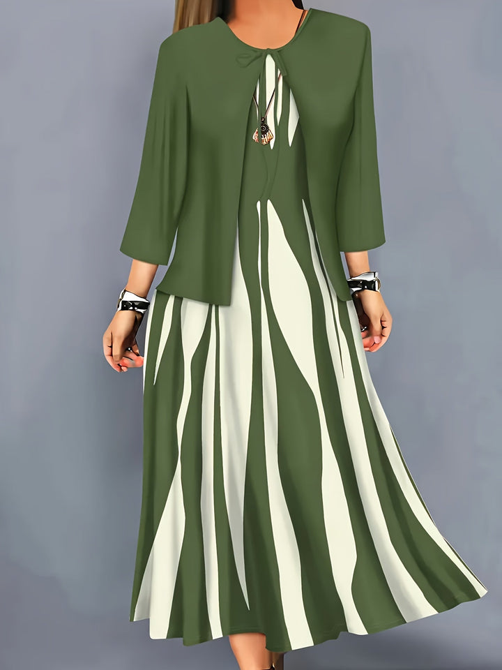 María Ignacia | Conjunto de vestido elegante dos piezas