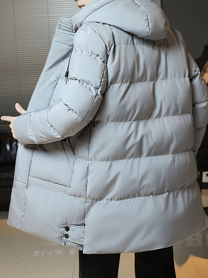 Samuel | Parka larga con capucha acolchada