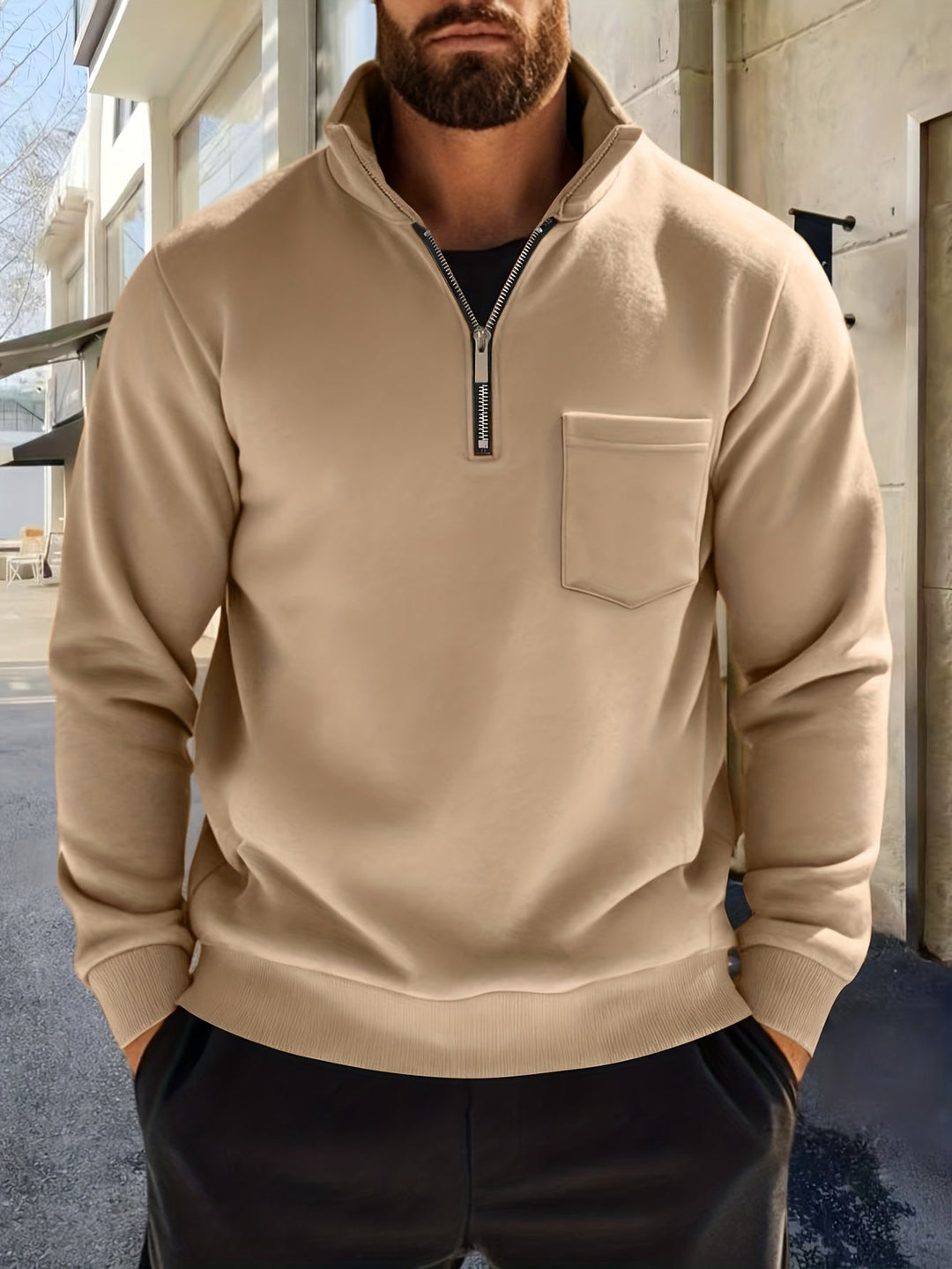 Iván | Sweater medio cierre