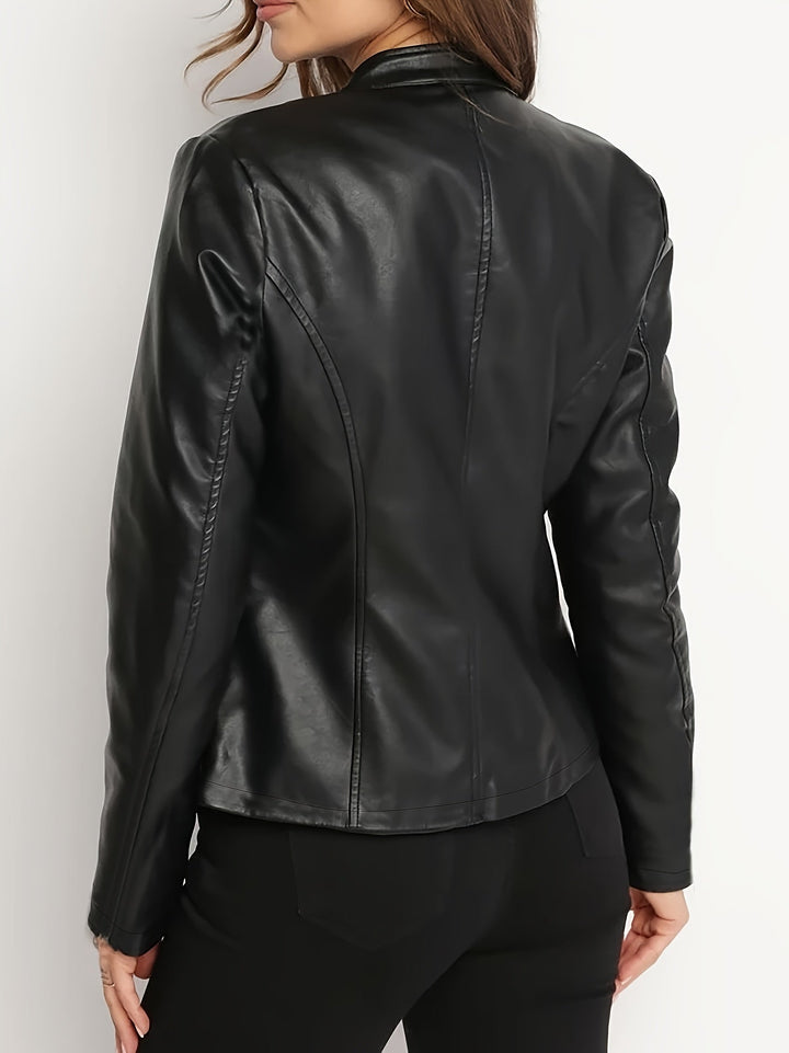 Pamela Andrea | Chaqueta biker con cierre frontal