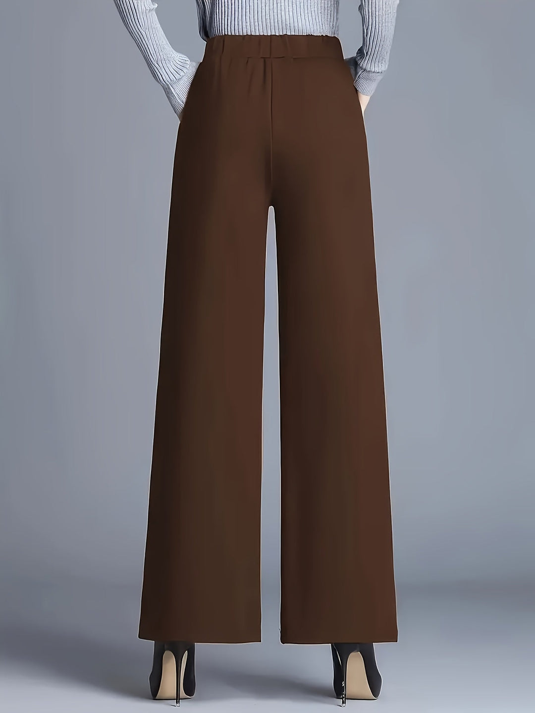Saray | Pantalones de tiro alto y pierna ancha