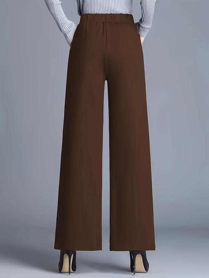 Saray | Pantalones de tiro alto y pierna ancha