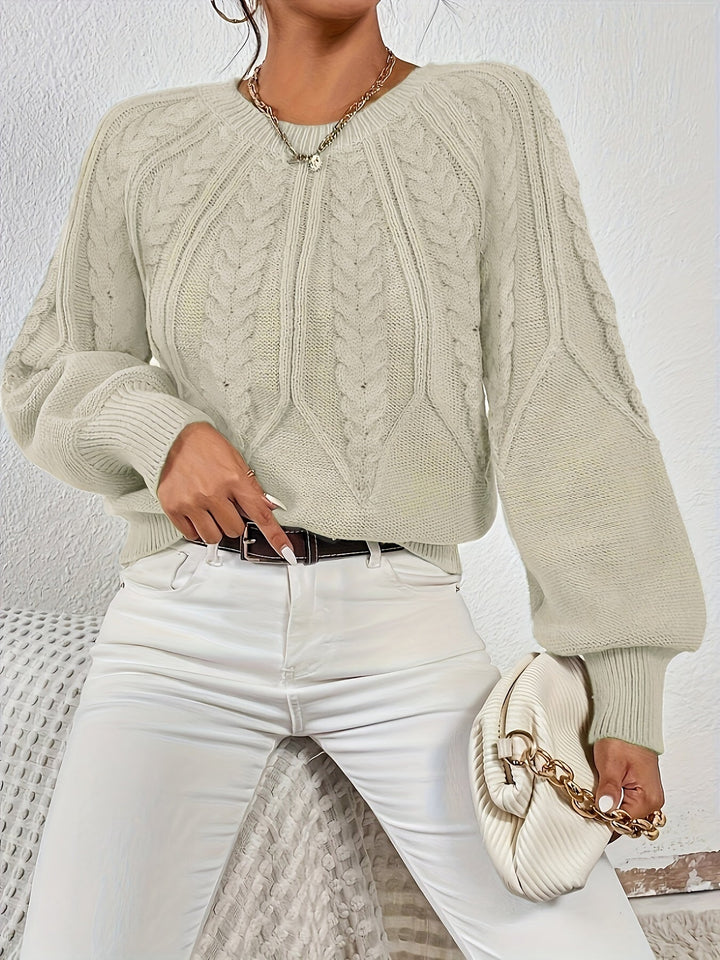 Sarita | Sweater de punto trenzado holgado