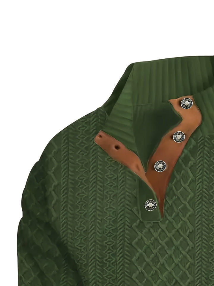 Recaredo | Sweater de cuello alto con botones
