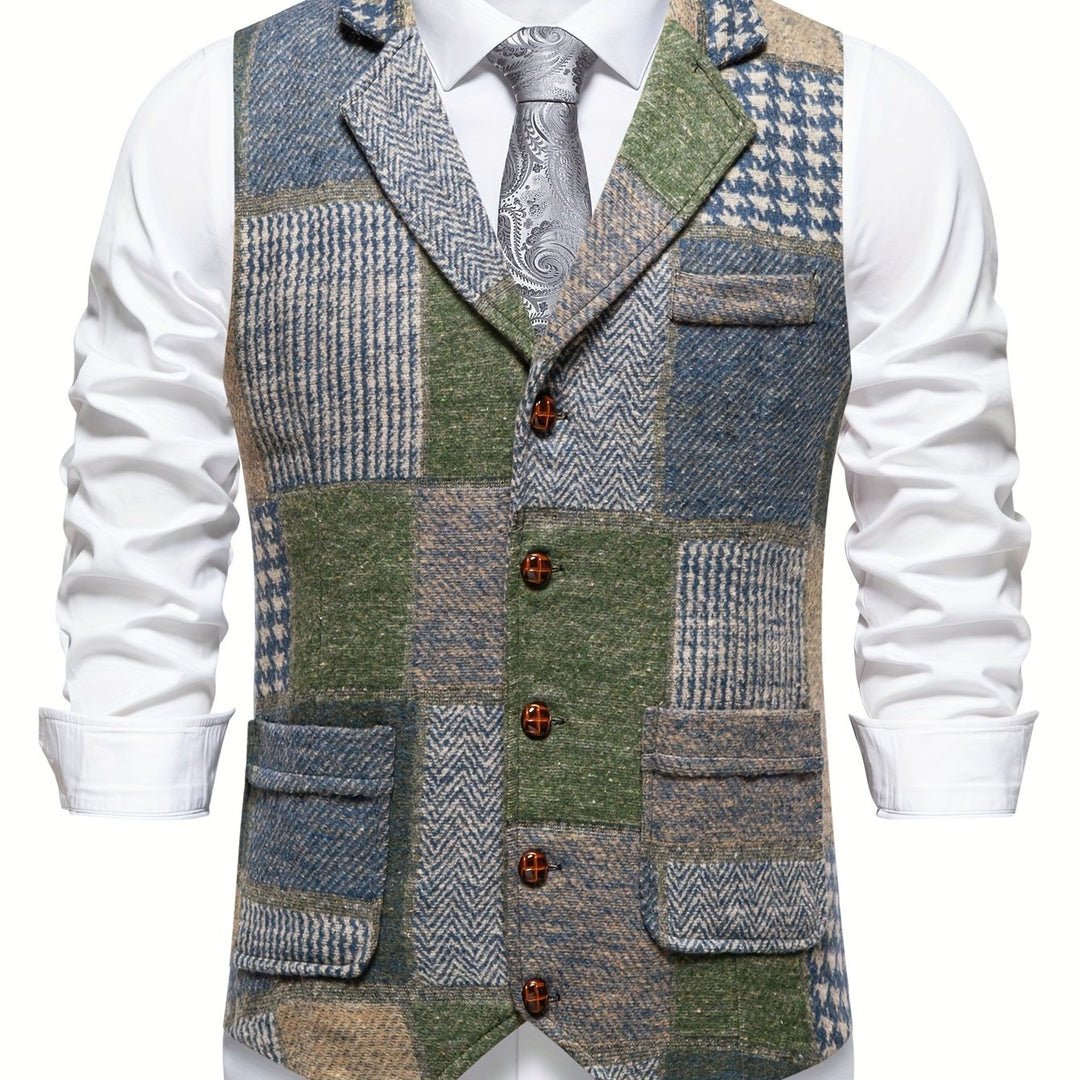 Demian | Chaleco de vestir patchwork